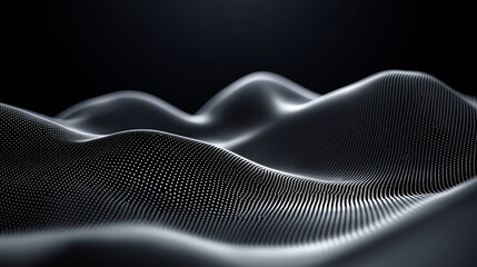Aufkleber - Abstract flowing golden waves of digital light, representing energy, movement, futuristic technology, and data visualization, Generative AI