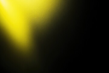 Poster - A bright yellow light shining against a dark background