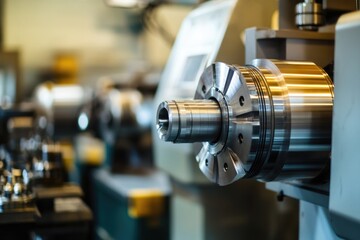 Poster - Industrial equipment, factory machinery, close-up shot