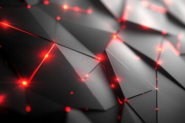 Poster - abstract background with red lights on a dark surface