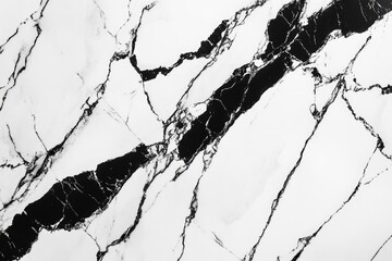 Poster - a close-up shot of a polished marble surface in black and white