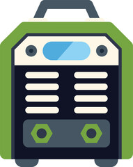 Poster - Portable welding machine showing its control panel, a piece of equipment essential for professional welders