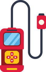 Poster - Professional digital clamp meter is being used for measuring electrical current