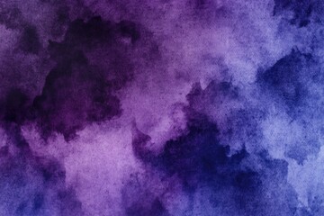 Poster - A close-up shot of a beautiful purple and blue watercolor background, perfect for creative projects