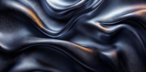 Poster - Minimal black and white 4k texture wallpaper featuring abstract fluid shapes. Concept: Minimalism, Black and White, 4K Wallpaper, Abstract, Fluid Shapes