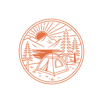 Camping T shirt Design 