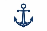 A navy blue anchor icon, a nautical symbol representing stability and hope.