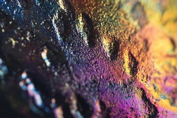 Poster - A close-up shot of a vibrant, textured material on a flat surface