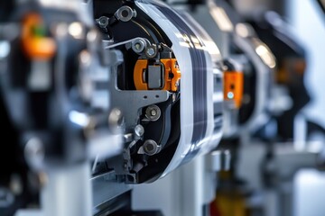 Poster - A close-up shot of machinery in action