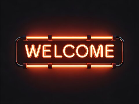 neon sign vector. 