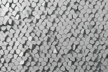 Poster - Abstract geometric background with white hexagonal shapes.