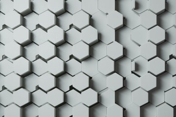 Poster - Abstract background of hexagonal shapes
