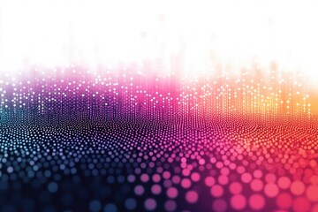 Poster - A bright and playful abstract design featuring interconnected circles and dots