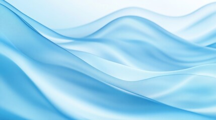 Poster - A stylized blue and white design featuring wavy patterns