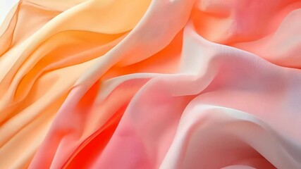 Poster - Captivating hues blend in delicate layers showcasing the beauty of fabric under soft light. Generative AI