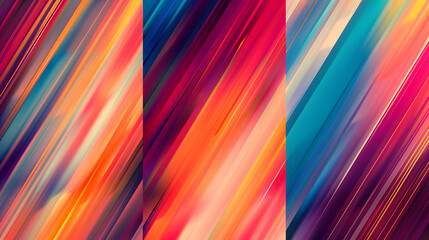 Poster - Modern abstract blurred color gradient patterns, generative ai