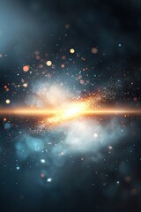 Wall Mural - Colorful Abstract Cosmic Background in Deep Space