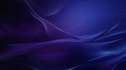 Poster - Modern abstract gradient dark purplish blue banner background, generative ai
