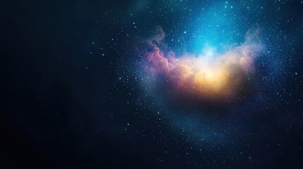 Wall Mural - Colorful Cosmic Nebula in Space Background
