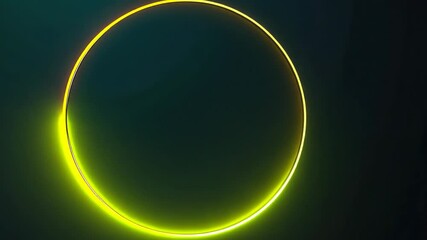Poster - Discover the mesmerizing beauty of luminous circular art in a vibrant space filled with color and fluidity. Generative AI