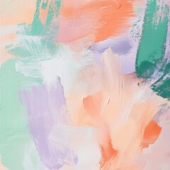 Poster - Vibrant Abstract Painting with Energetic Brushstrokes and Splash of Colors