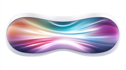 Poster - Abstract Colorful Curved Display Screen Design