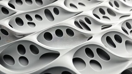 Poster - Unique abstract structure showcasing organic shapes and fluid forms in a dynamic modern design. Generative AI