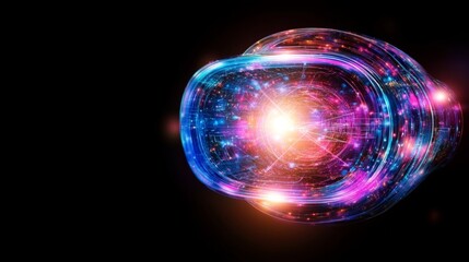 Poster - Abstract Digital Sphere Energy and Data Flow