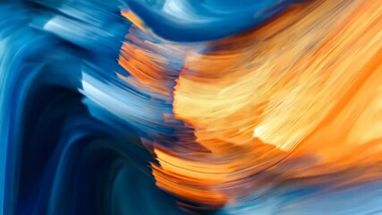 Poster - Swirling colors of warmth and coolness blend together in a captivating abstract display of movement and light. Generative AI