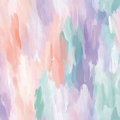 Poster - Soft and Dreamy Watercolor Abstract Painting with Pastel Hues and Fluid Brush Strokes