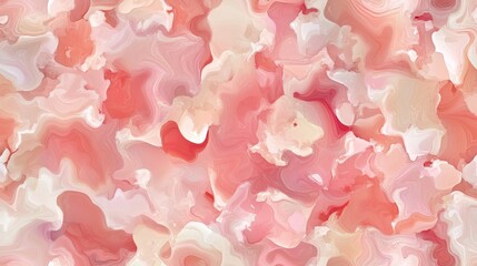 Poster - Abstract Pink and White Swirl Marble Texture Design