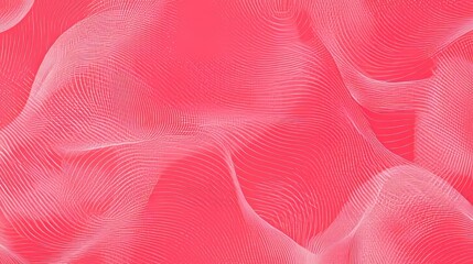 Poster - Abstract Pink Wave Grid Digital Art Design