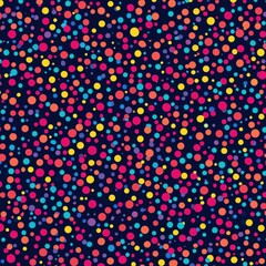 Poster - Vibrant Colorful Dots Particles Explosion Aesthetic Abstract Graphic Background