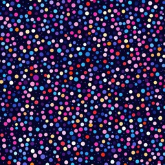 Poster - Colorful Abstract Polka Dot Pattern Vibrant Digital Art Background Textured Graphic Design