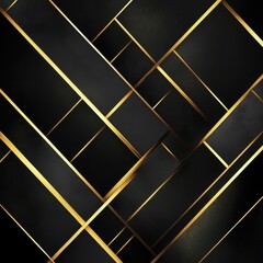 Poster - Elegant Metallic Geometric Abstract Background with Intersecting Shapes and Lines