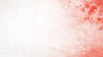 Poster - Abstract Red Watercolor Splashes on White Background