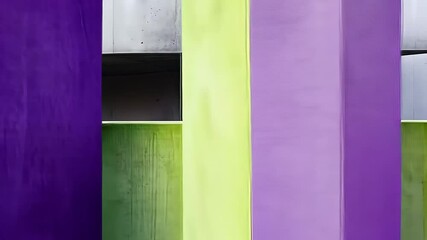 Poster - Vivid colors blend harmoniously in urban architecture showcasing modern design and creativity in abstract forms. Generative AI