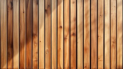 Aufkleber - Wood Wall Panel Vertical Slats Beige Pine Natural Texture Minimalistic Design Interior Exterior
