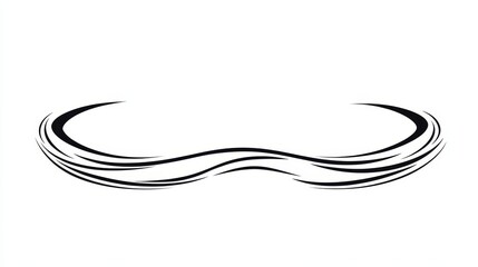 Poster - Abstract Swirling Lines Design Element Graphic