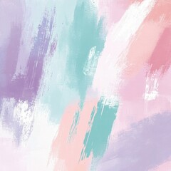 Poster - Captivating Abstract Painting with Harmonious Color Palette and Expressive Brush Strokes