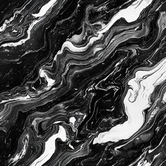 Poster - Mesmerizing Monochrome Marble Swirls   Elegant Abstract Pattern for Design and Branding
