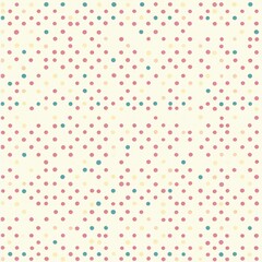 Poster - Retro Polka Dot Pattern in Pastel Colors for Versatile Design Usage