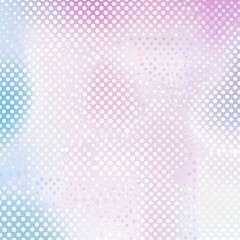 Poster - Enchanting Pastel Gradient Polka Dot Abstract Background for Visually Striking Wallpapers and