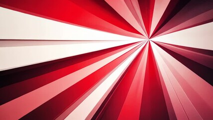 Poster - Dynamic red rays create a stunning visual explosion in a vibrant artistic display. Generative AI