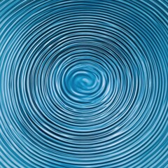 Poster - Hypnotic Spiral Vortex with Vibrant Blue Fluid Dynamics