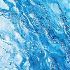 Poster - Captivating Fluid Swirls of Turquoise Hues   Mesmerizing Acrylic Paint Abstract Background
