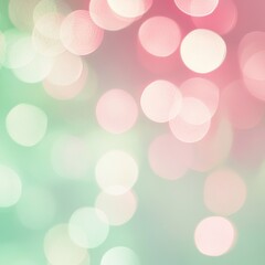 Poster - Soft and Glowing Pastel Gradient Bokeh Background with Blurred Lights and Hazy Texture