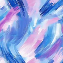 Poster - Vibrant Brush Strokes in Captivating Color Palette Creating Abstract Art Design