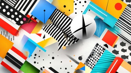 Poster - Vibrant Bold Graphics on Isolated Background