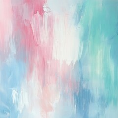 Poster - Vibrant Watercolor Abstraction with Fluid Brush Strokes and Soothing Color Palette